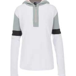 FootJoy Ladies Golf Apparel^Haf-Zip Bocked Hoodie Previou eaon Appare tye Outerwear Puover Gof Appare