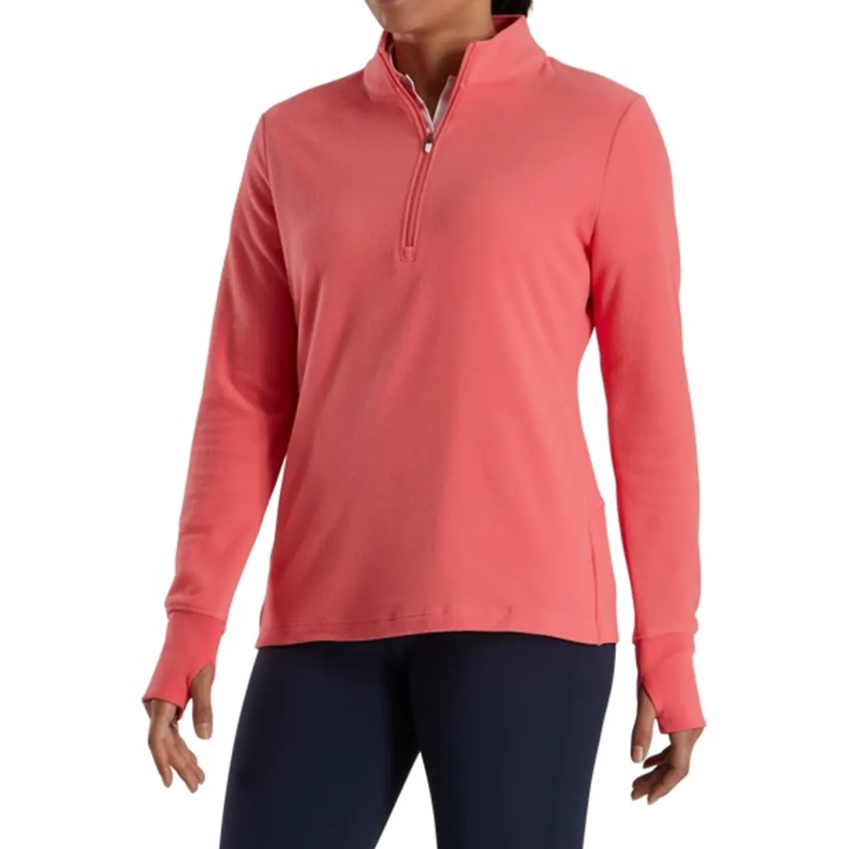 FootJoy Ladies Golf Apparel^Haf Zip Feece idayer Previou eaon Appare tye Outerwear Puover Gof Appare