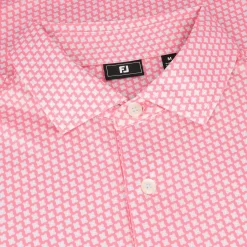 FootJoy Mens Golf Apparel|Golf Shirts^Houndtooth Geo ie hirt Poo hort eeve Gof Appare