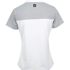 FootJoy Ladies Golf Apparel^ie Dot Print Yoke Previou eaon Appare tye hirt Poo hort eeve Gof Appare