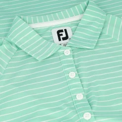FootJoy Ladies Golf Apparel^/ Pin tripe un Protection Previou eaon Appare tye hirt Poo ong eeve Gof Appare