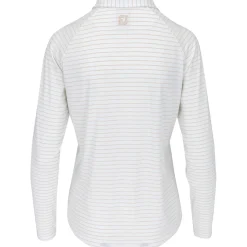 FootJoy Ladies Golf Apparel^Pin tripe un Protection Previou eaon Appare tye hirt Poo ong eeve Gof Appare