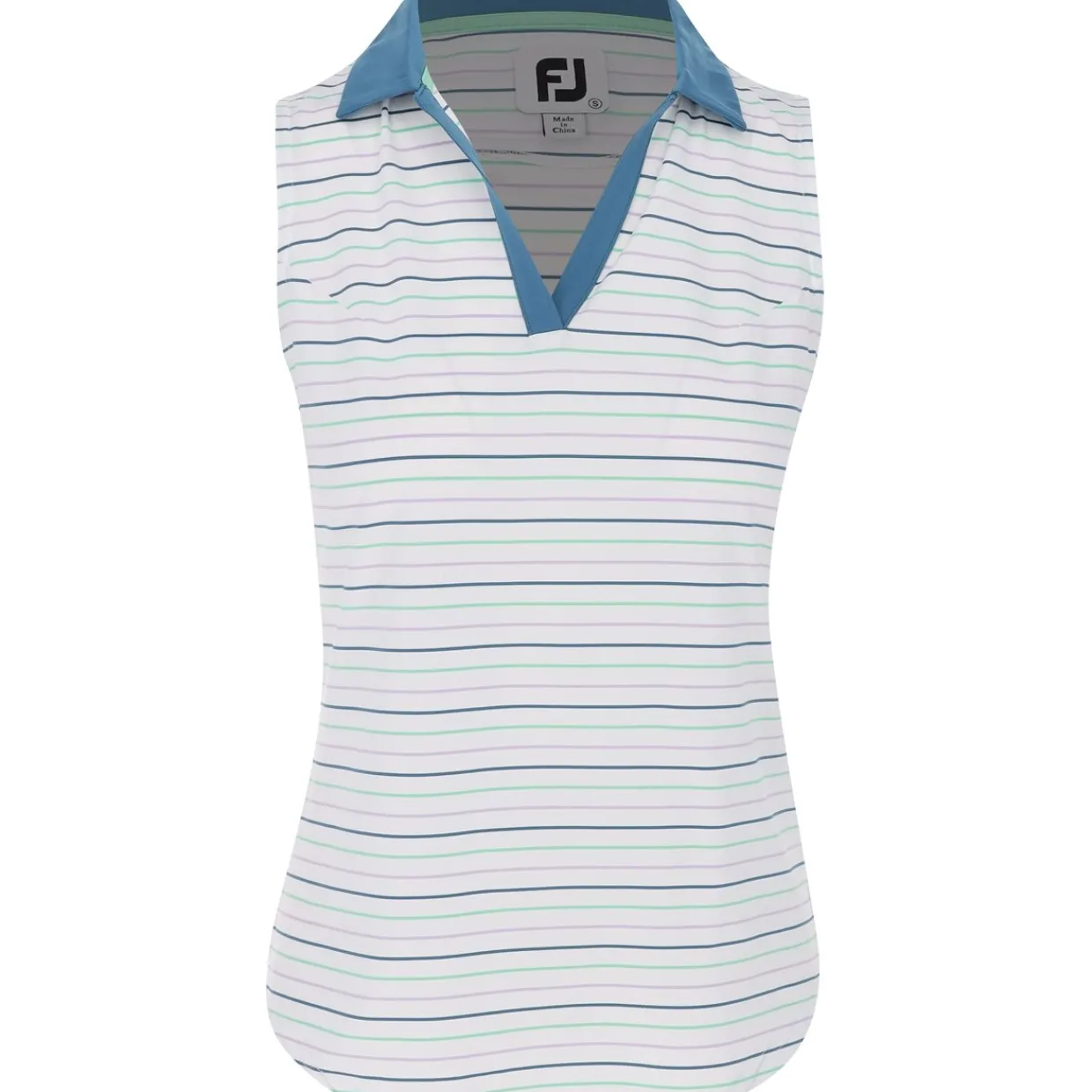 FootJoy Ladies Golf Apparel^eevee tripe Tank Previou eaon Appare tye hirt Poo hort eeve Gof Appare