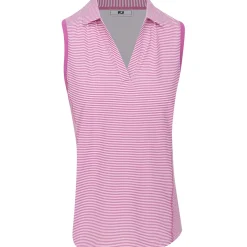 FootJoy Ladies Golf Apparel^tripe Open Packet eevee hirt Poo hort eeve Gof Appare