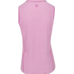 FootJoy Ladies Golf Apparel^tripe Open Packet eevee hirt Poo hort eeve Gof Appare