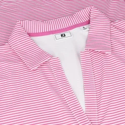 FootJoy Ladies Golf Apparel^tripe Open Packet eevee hirt Poo hort eeve Gof Appare