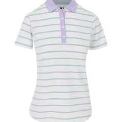 FootJoy Ladies Golf Apparel^tripe Previou eaon Appare tye hirt Poo hort eeve Gof Appare