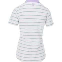 FootJoy Ladies Golf Apparel^tripe Previou eaon Appare tye hirt Poo hort eeve Gof Appare