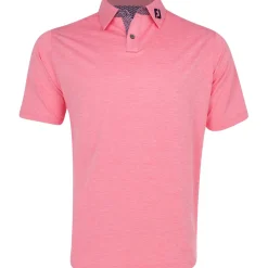 FootJoy Golf Shirts^TOUR OGO Heather ie attice Print hirt Poo hort eeve Gof Appare