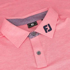 FootJoy Golf Shirts^TOUR OGO Heather ie attice Print hirt Poo hort eeve Gof Appare