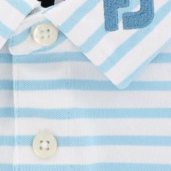 Kids FootJoy Kids Golf Apparel^Youth Tour ogo triped Pique hirt Poo hort eeve Gof Appare