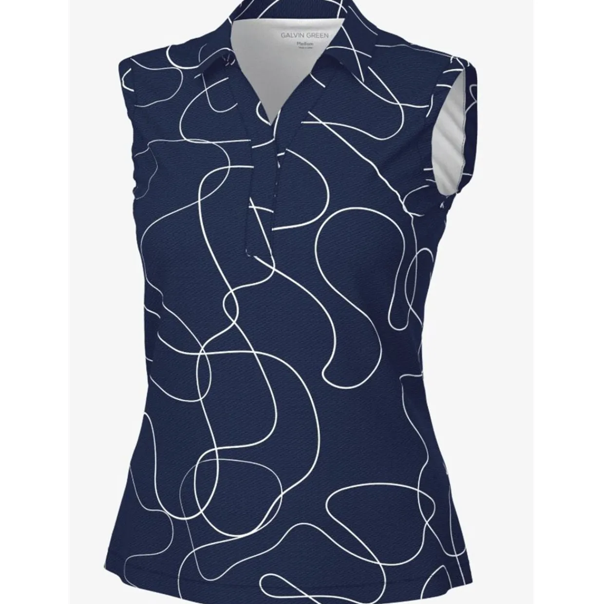 Galvin Green Ladies Golf Apparel^argie eevee Venti-8 PU hirt Poo hort eeve Gof Appare