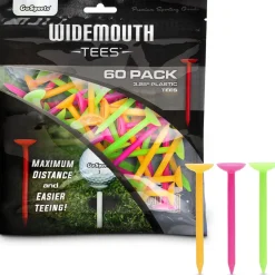Go Sports Tees^3 1/4" Widemouth 60 Pack Golf Tees