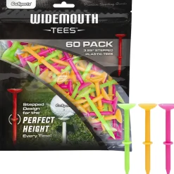Go Sports Tees^3 1/4" Widemouth Stepped 60 Pack Golf Tees