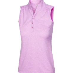 Greg Norman Ladies Golf Apparel^Heathered Dot hirt Poo hort eeve Gof Appare