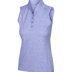 Greg Norman Ladies Golf Apparel^Heathered Dot hirt Poo hort eeve Gof Appare