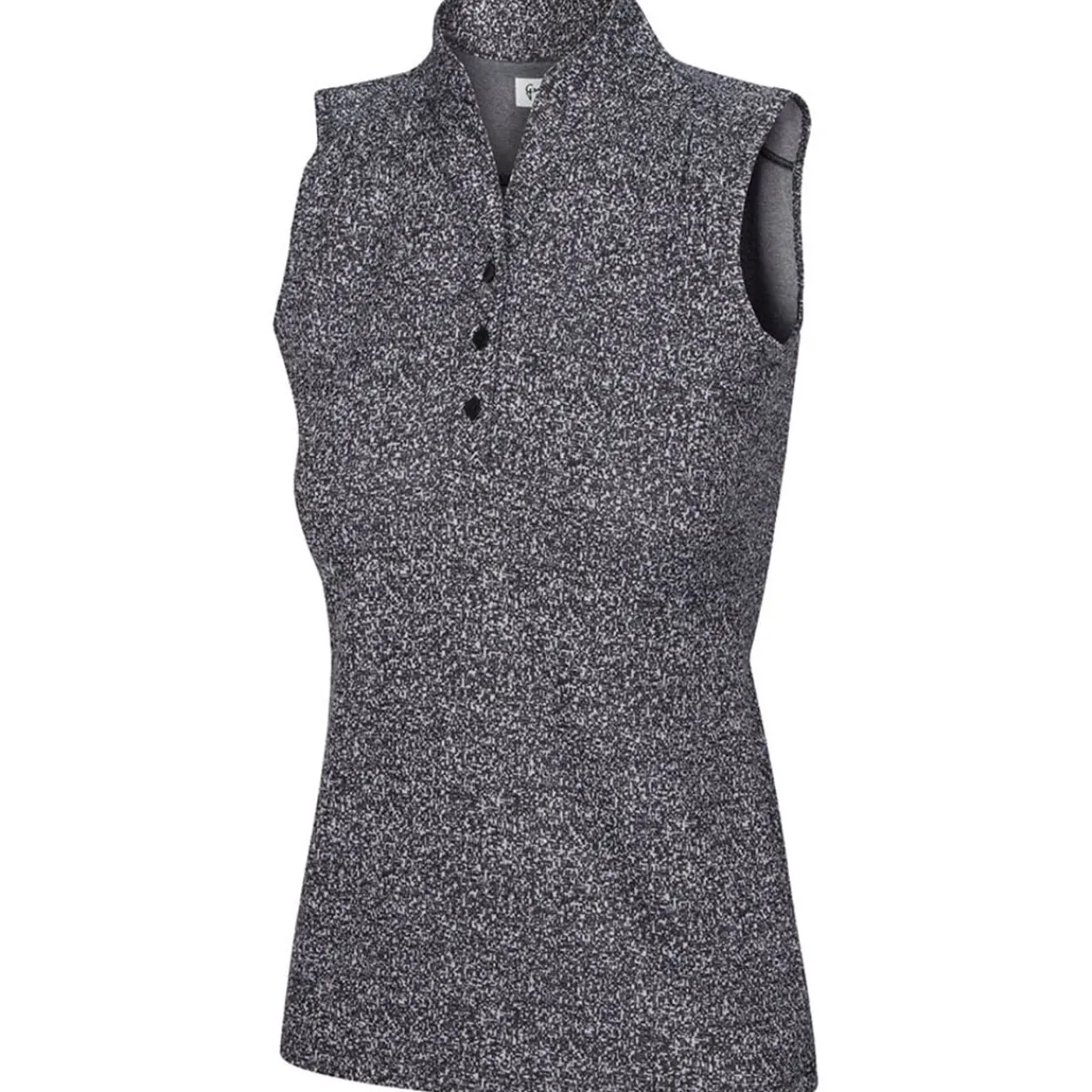 Greg Norman Ladies Golf Apparel^Heathered Dot hirt Poo hort eeve Gof Appare