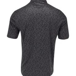 Greg Norman Mens Golf Apparel|Golf Shirts^75 Recyced icroux Rye Gra hirt Poo hort eeve Gof Appare