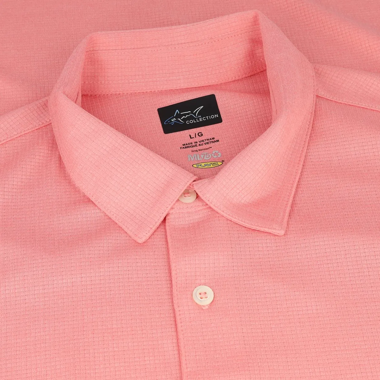Greg Norman Mens Golf Apparel|Golf Shirts^75 Recyced icroux eh Poo hirt Poo hort eeve Gof Appare
