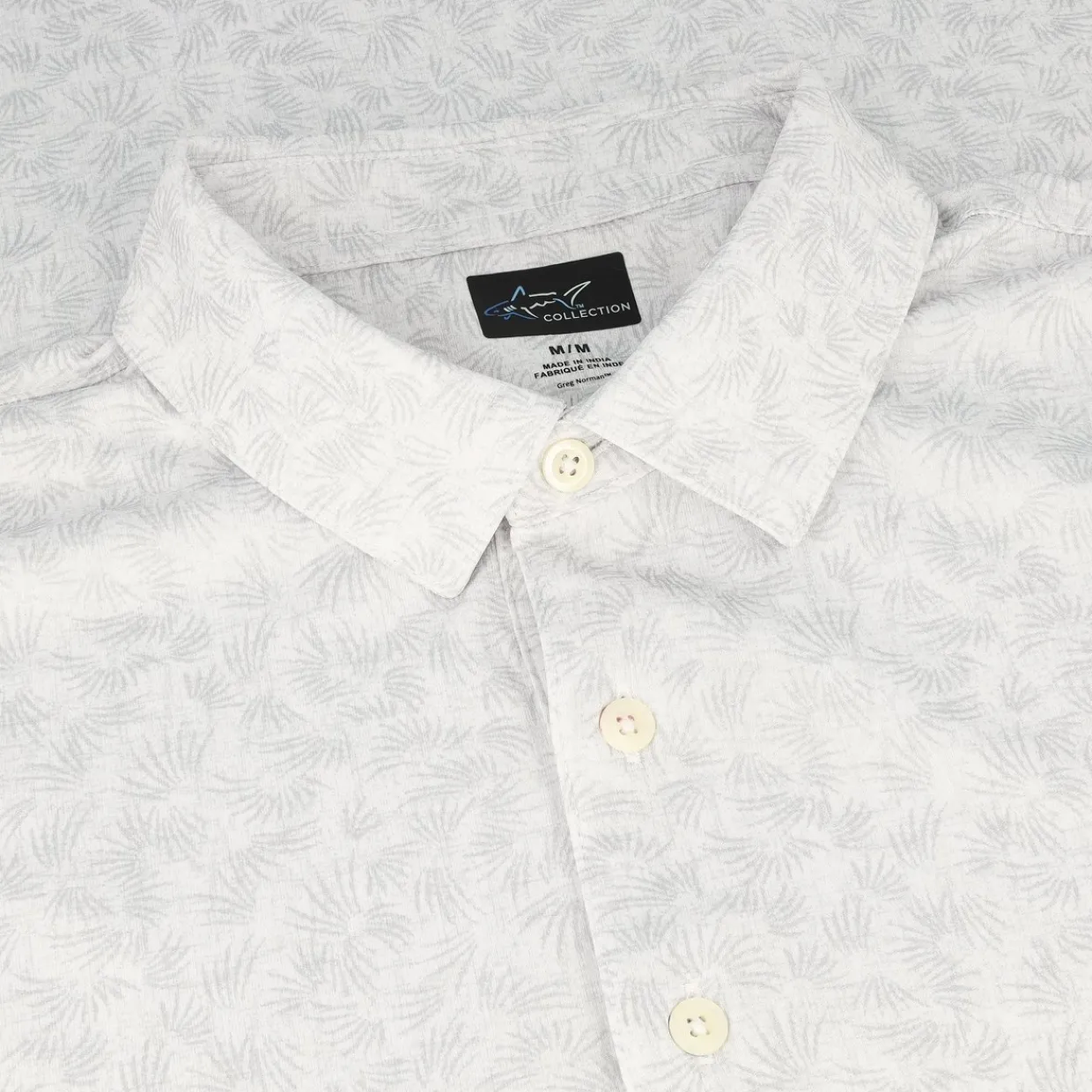 Greg Norman Mens Golf Apparel|Golf Shirts^75 Recyced icroux Rye Gra hirt Poo hort eeve Gof Appare