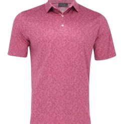 Greg Norman Mens Golf Apparel|Golf Shirts^75 Recyced icroux Rye Gra hirt Poo hort eeve Gof Appare