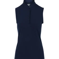 Greg Norman Ladies Golf Apparel^75 Ruffe Coar eevee hirt Poo hort eeve Gof Appare
