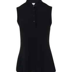 Greg Norman Ladies Golf Apparel^75 Ruffe Coar eevee hirt Poo hort eeve Gof Appare