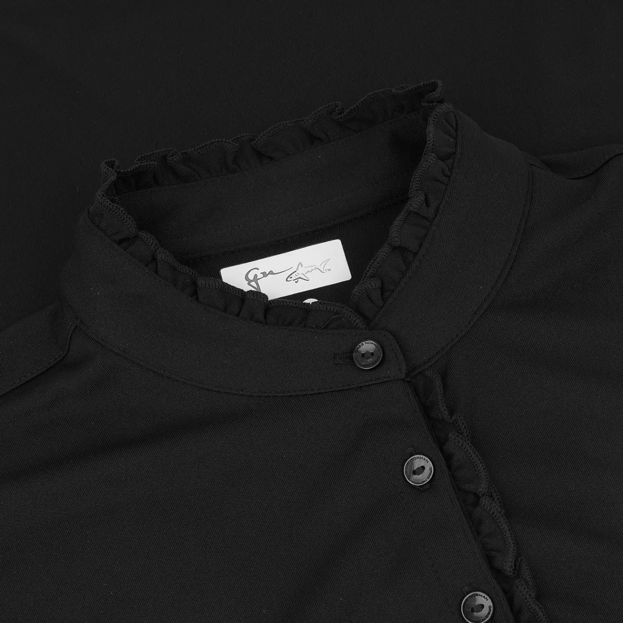 Greg Norman Ladies Golf Apparel^75 Ruffe Coar eevee hirt Poo hort eeve Gof Appare