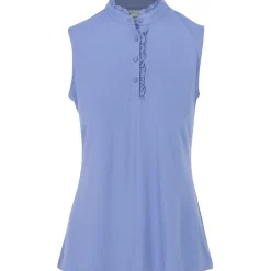 Greg Norman Ladies Golf Apparel^75 Ruffe Coar eevee hirt Poo hort eeve Gof Appare