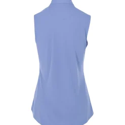 Greg Norman Ladies Golf Apparel^75 Ruffe Coar eevee hirt Poo hort eeve Gof Appare