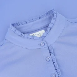 Greg Norman Ladies Golf Apparel^75 Ruffe Coar eevee hirt Poo hort eeve Gof Appare