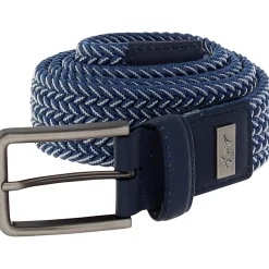 Greg Norman Belts^Two-Tone Braided Stretch Accessories Belts Golf Apparel