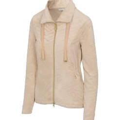 Greg Norman Ladies Golf Apparel^Dazze Zebra Veour Outerwear Jacket Gof Appare