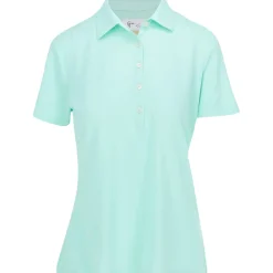 Greg Norman Ladies Golf Apparel^Freedo icro Pique hirt Poo hort eeve Gof Appare