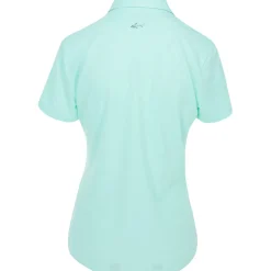 Greg Norman Ladies Golf Apparel^Freedo icro Pique hirt Poo hort eeve Gof Appare