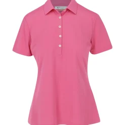 Greg Norman Ladies Golf Apparel^Freedo icro Pique hirt Poo hort eeve Gof Appare