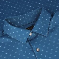 Greg Norman Golf Shirts^Freedo icro Pique pinner Print hirt Poo hort eeve Gof Appare