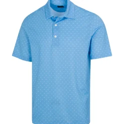 Greg Norman Golf Shirts^Freedo icro Pique pinner Print hirt Poo hort eeve Gof Appare