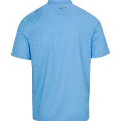 Greg Norman Golf Shirts^Freedo icro Pique pinner Print hirt Poo hort eeve Gof Appare
