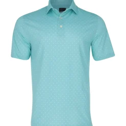 Greg Norman Golf Shirts^Freedo icro Pique pinner Print hirt Poo hort eeve Gof Appare