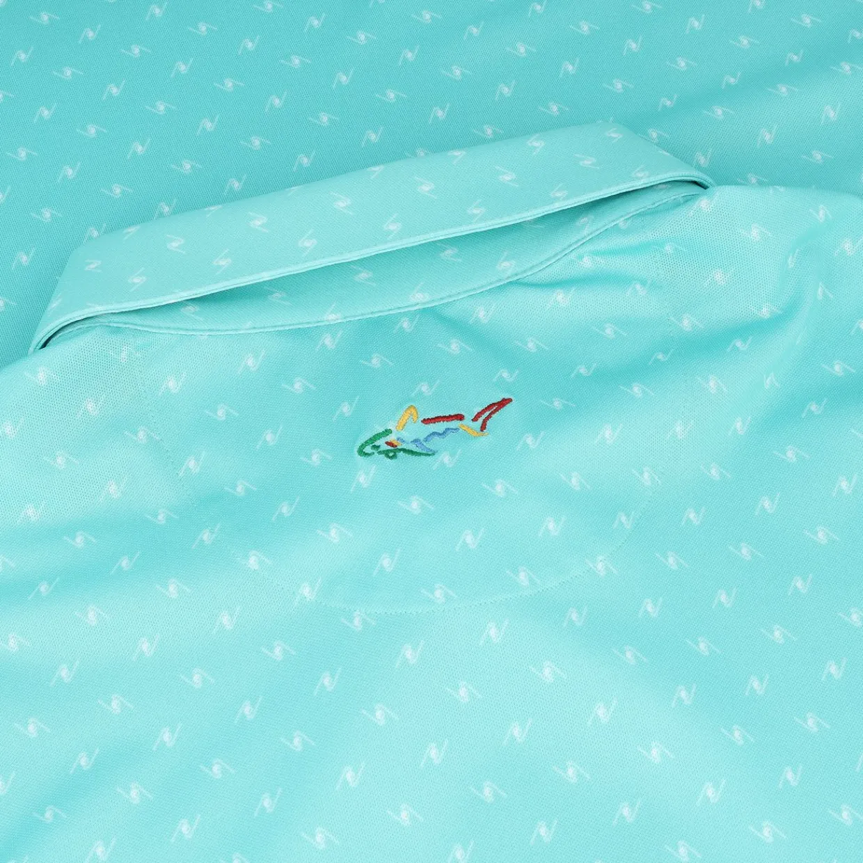 Greg Norman Golf Shirts^Freedo icro Pique pinner Print hirt Poo hort eeve Gof Appare
