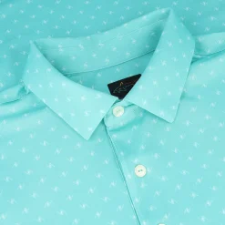 Greg Norman Golf Shirts^Freedo icro Pique pinner Print hirt Poo hort eeve Gof Appare