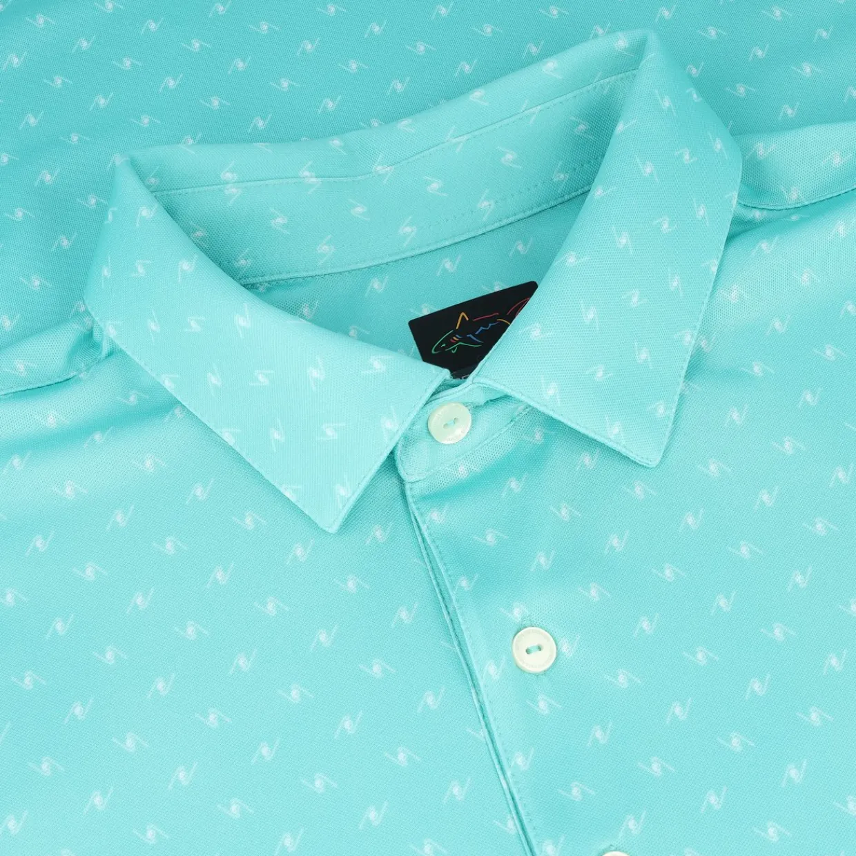 Greg Norman Golf Shirts^Freedo icro Pique pinner Print hirt Poo hort eeve Gof Appare