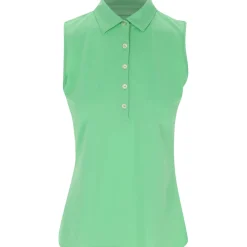 Greg Norman Ladies Golf Apparel^Freedo icro Pique eevee hirt Poo hort eeve Gof Appare