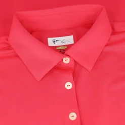 Greg Norman Ladies Golf Apparel^Freedo icro Pique eevee hirt Poo hort eeve Gof Appare