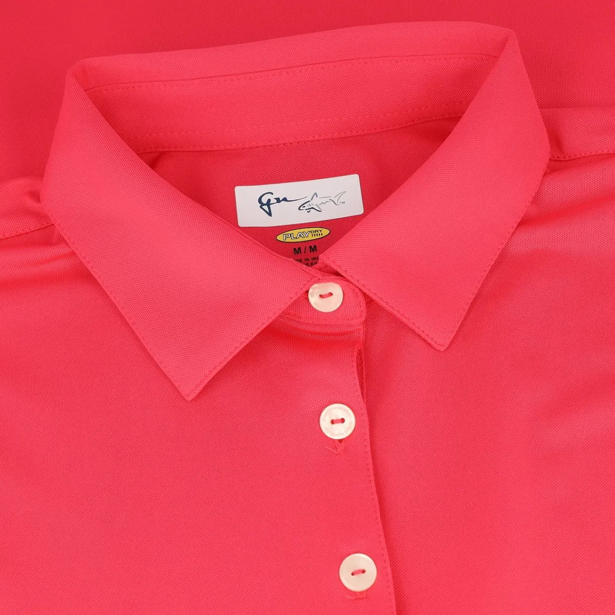 Greg Norman Ladies Golf Apparel^Freedo icro Pique eevee hirt Poo hort eeve Gof Appare