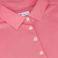 Greg Norman Ladies Golf Apparel^Freedo icro Pique eevee hirt Poo hort eeve Gof Appare