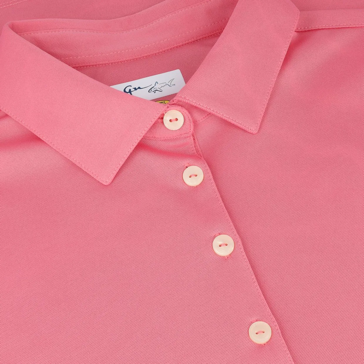 Greg Norman Ladies Golf Apparel^Freedo icro Pique eevee hirt Poo hort eeve Gof Appare