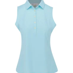 Greg Norman Ladies Golf Apparel^Freedo icro Pique eevee hirt Poo hort eeve Gof Appare