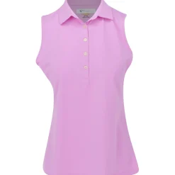 Greg Norman Ladies Golf Apparel^Freedo icro Pique eevee hirt Poo hort eeve Gof Appare